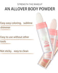 Glitter Powder Highlighter Makeup, Body Brightens the Natural Golden Brown)