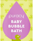 Puracy Bubble Bath for Children, Gently Scented with Real Lavender & Vanilla, 98.75% Natural Baby Bubble Bath, Plant-Based Moisturizers for All Skin Types, Tear-Free for Daily Use, 12 Fl Oz
