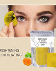 Turmeric Wash and Care 3 Piece Set, Turmeric Trio: Kojic Soap Bar/Facial Pads/Face Cleansing Wash with Brush, Jabon de Curcuma, Tumeric Soap Facial Cleaner Skincare Three Set for Face & Body (A)