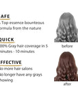 Natural Hair Dye Shampoo - Hair Color for Gray Hair Coverage - Medium Brown Hair Dye Hair Coloring Shampoo for Women, Color Shampoo Beard Dye for Men, Colors Hair Vegan Ammonia Free BROWN