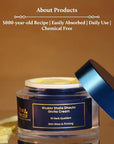 Blue Nectar Shata Dhauta Ghrita Face Cream for Women | 100 Times Washed Ghee Face Moisturizer for Women | Truly Natural Face Cream for Skin Firming (19 Herbs, 1.76 Oz)