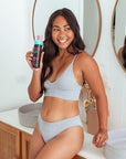 b.tan Dark Self Tanner Mousse | Tan Me Like You Mean It - Dark, 1 Hour Express Sunless Tanner Foam, Bronzing Glow, No Fake Tan Smell, Face & Body, Vegan, Cruelty & Paraben Free, 6.7 Fl Oz