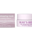Burt’s Bees Stocking Stuffers, Lavender Vanilla Lip Sleeping Mask, With Hyaluronic Acid and Squalane Moisturizer To Instantly Hydrate Lips, Overnight Lip Mask, Lip Treatment Christmas Gifts, 0.45 oz.