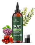 Botanic Hearth 100% Pure Tea Tree Oil For Hair Growth | Infused with Jojoba & Grapeseed Oils | Hair Oil Repairs Dry Damaged Hair, Strengthening, Healthier - Hair Tonic, 4.0 fl oz