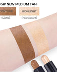 Kaely 2in1 Cream Bronzer Highlighter Stick,Face Shaping Contouring Shades Makeup,05