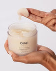 OUAI Scalp & Body Scrub, Melrose Place - Exfoliating Body Scrub with Sugar & Coconut Oil Blend for Smooth, Moisturized Skin - Gentle Scalp Scrub for Removing Product Build Up (8.8 Oz)