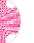 Boie USA Flat Body Scrubber - Soft Silicone-Like Exfoliating Shower Scrubber & Body Cleansing Brush - Stick-to-Wall Loofah Replacement - Antimicrobial Body Exfoliator for All Skin Types (Pink)