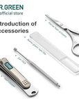 MR.GREEN Colorful Manicure Set Practical Pedicure Kits Nail Clippers Personal Care Tools Facial Hair Scissors with Fashion Case (Mr-6682 Light Yellow)