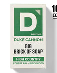 Duke Cannon Big Brick of Soap - High Country | 10 oz. Triple Milled Bar Soap | Birchwood & Tonka Scent | Supports U.S. Veterans, 3 Pack