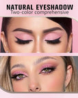 AMY'S DIARY Matte Eyeshadow, Lavender Pink Eyeshadow, Ultra-fine Lightweight Powder, Multiuse Blendable Eye shadow and Blush Makeup, Daily Matte Warm Tone Eyes Makeup, Half Pink (02#)