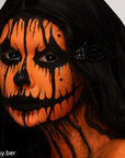 Mehron Makeup Color Cups | Stage, Foundation, Face Paint, Body Paint, Halloween | Greasepaint .5 oz (14 g) (Orange)