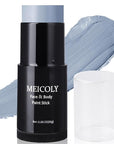 MEICOLY Grey Face Body Paint Stick(1.06 Oz),Sweatproof Waterproof Full Body Paint ,Blendable Face Paint for Halloween SFX Zombie Homestuck Grayscale Cosplay Makeup