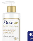 Dove Hair Therapy Shampoo for Damaged Hair Breakage Remedy Hair Shampoo with Nutrient-Lock Serum 13.5 fl oz