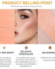 Kaely Pot Concealer Full Coverage Set,under Eye Brightener ojeras 05