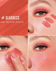 KIMUSE Soft Cream Blush Makeup, Liquid Blush for Dewy Finish