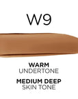 L'Oreal Paris True Match Super-Blendable Foundation, Medium Coverage Liquid Foundation Makeup, W9, Medium Deep, 1 Fl Oz