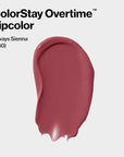 Revlon Liquid Lipstick with Clear Lip Gloss, ColorStay Overtime Lipcolor, Dual Ended with Vitamin E, 380 Always Sienna, 0.07 Fl Oz