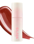 Chewy Lip Glaze, High Shine Lip Gloss, Korean Beauty (GZ07 Cinnamon Latte, 3.5 grams)