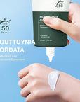 2pcs Heartleaf Silky Moisture Sunscreen, Moisture Daily Sunscreen, Silky Moisturizing Sunscreen, Hydrating Moisturizing Essence Korean SPF 50+ PA++++ Facial Moisturizer Sunscreen