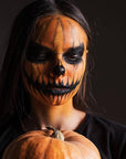 MEICOLY Orange Face Body Paint Stick(1.06 Oz),Cream Blendable Face Paint,Orange Eye Black Baseball/Softball,Sweatproof Waterproof Face Painting for Halloween Pumpkin Special Effects SFX Cosplay Makeup