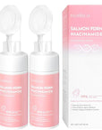Salmon DNA PDRN Facial Cleanser | Low pH Hydrating Daily Foaming Face Wash with Soft Massage Heads | PDRN, Collagen & LHA | Gentle Pore Care & Radiant, Balanced-Looking Skin