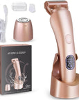 Electric Shaver for Women Bikini Trimmer Facial Hair Removal LED Display Womens Razors for Shaving IPX7 Waterproof Pubic Body Hair Trimmer