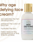 GLEOW Face Tanning Drops to Add to Moisturizer, Face Self Tanner with Revitalizing Cream, Bronzing Drops with Hydrating Cream 1oz+3.4oz