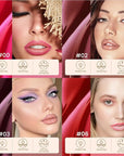 4 Pcs Matte Liquid Lip Stain Peel Off Lip Liner, Long Lasting Lip Tattoo, Waterproof & Transfer-Proof Lip Liner Peel Off Lip Gloss for All Skin Types.#00+#02+#03+#06
