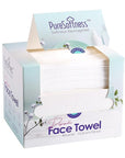 Luxuriously Soft Disposable Face Towel, 100% Cotton, Extra Large 12" x 10" Ultra Soft Dry Wipe for Face Wash, Makeup Remover, Bio-Based Towelette for Sensitive Skin 320 Count (4 Pack)
