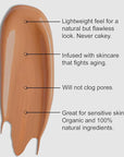 Organic Aloe-Based LUX Liquid Foundation, Natural Vegan Gluten-Free