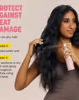 Drybar Hot Toddy Heat Protectant Mist Coconut Colada Scent - Full Size| Lightweight Heat Protectant for Hair protects from Heat & Styling with Curling, Straightening and Styling Irons
