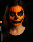 BOBISUKA Orange Face Paint Stick – Creamy Blendable Sweatproof Eye Black for Sports Halloween SFX Cosplay Costume Makeup, Great for Pumpkin, Tiger, Fire Makeup Looks