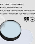 Mehron Makeup Color Cups | Stage, Foundation, Face Paint, Body Paint, Halloween | Greasepaint .5 oz (14 g) (Moonlight White)