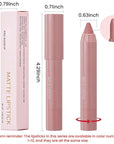 BINGBRUSH Crayon Matte Longwear Lipstick Pack Set,Moisture Smooth Color Stick Ultimate Lip Crayon for Makeup Collection - Waterproof Velvet Lipgloss (09#, 1 Count (Pack of 1))