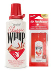 Vacation Classic Whip SPF 30 Sunscreen + Air Freshener Bundle, Whipped Sunscreen Mousse SPF 30, Moisturizer with SPF, Broad Spectrum, Water-Resistant Whipped Sunscreen, 4 Oz.