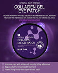 MIZON Collagen Eye Gel Patch with Hydrolyzed Collagen, Caviar, and Chamomile for Firming, Nourishment, and Wrinkle Care – 60pcs –