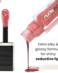 nude envie - Lip Gloss - High-Shine Finish - Moisturizing & Easy Application - Luxury Hydration - Non-Sticky Formula - With Vitamin E & Jojoba Oil - Vegan, Paraben-Free & Cruelty-Free - Fearless
