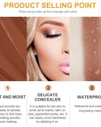 Kaely Pot Concealer Full Coverage Set,under Eye Brightener ojeras 07