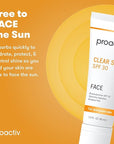 Proactiv Clear Skin Face Sunscreen Moisturizer With SPF 30 - Hydrating SPF Lotion And Sensitive Skin Sunscreen For Oily Skin And Acne-Prone Skin, Oil Free Matte Skincare Sunscreen, 1.5oz
