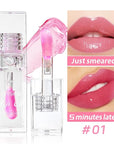 Magic Color Changing Lip Oil, Moisturizing Lip CareNon-Sticky Tinted Glitter Lip Glow Oil for Dry Lips Lip Care.(Color Changing Lip Oil)