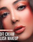 KIMUSE Soft Cream Blush Makeup, Liquid Blush for Dewy Finish