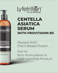 Lyfetrition Centella Asiatica Cica Serum - 12 Fl Oz Large Bottle - Anti-Aging Face Serum for Sensitive Skin Cream - Boosts Collagen Production Younger Skin