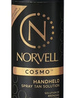 Norvell Spray Tan Solution Cosmo 8 fl oz – Professional Sunless Tanning Formula With a Blend of Warm Brown & Cool Violet Brown Undertones, Long Lasting Handheld Self Tanning Spray