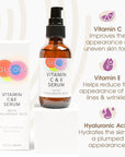 GLEOW Vitamin C Face Serum, Hydrating Vitamin C Serum for Face with Hyaluronic Acid, Suitable For All Skin Types, Targets the Appearance of Dull Spots 2oz