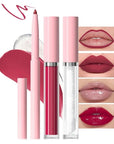 3-in-1Grayish Purple Matte Lip Stain Kit | Waterproof Lip Liner + Hydrating Matte Lip Gloss + Nourishing Lip Oil | Long Lasting Plumping to Create Perfect Lip Makeup.07#
