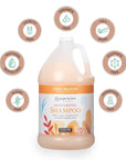 Ginger Lily Farms Botanicals Moisturizing Shampoo for All Hair Types, Coco Mango, 100% Vegan & Cruelty-Free, Coconut Mango Scent, 1 Gallon Refill (Pack of 4)