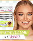 Ardell Winks Press On Eyelash Extensions, Volume - DIY Lash Clusters, 30 Individual Lashes, Natural Look Lashes with Applicator, 1 Pack
