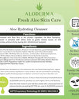 Aloderma Hydrating Facial Cleanser with Organic Aloe Vera - Daily Moisturizing Aloe Face Wash with Shea Butter, Vitamin E - Nourishing Face Cleanser for Normal, Dry Skin, Non-Comedogenic, 100g/3.5oz