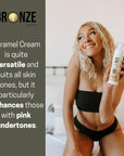 Caramel Cream Tanning Mousse | Easy Application & Instant Gratification | Dries Immediately Without Leaving You Sticky | Non-Scented, Streak Free