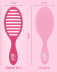 Wet Brush Speed Dry Hair Brush, Pink Frost - Vented Design & Soft HeatFlex Bristles Are Blow Dry Safe - Ergonomic Handle Manages Tangles - Pain-Free Hair Accessories